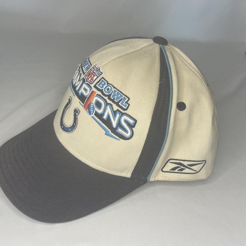 REEBOK Indianapolis Colts 2007 NFL SUPER BOWL XLI Champions Locker Room Cap Hat